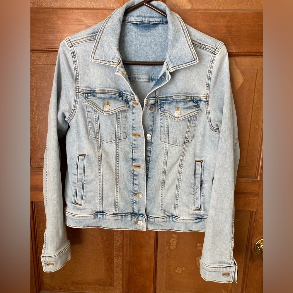 Lands End Denim light blue Jean jacket